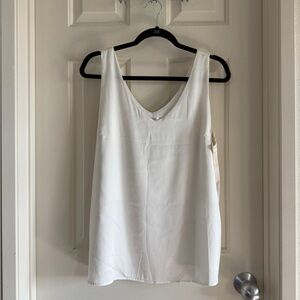 Elegant White Satin Top